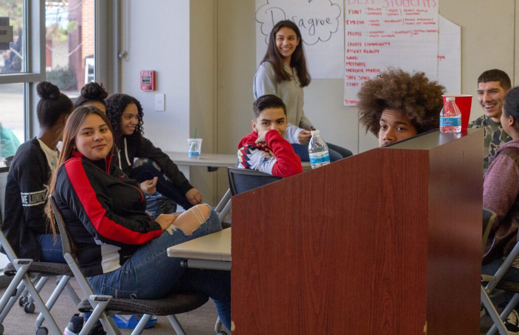 Students in class