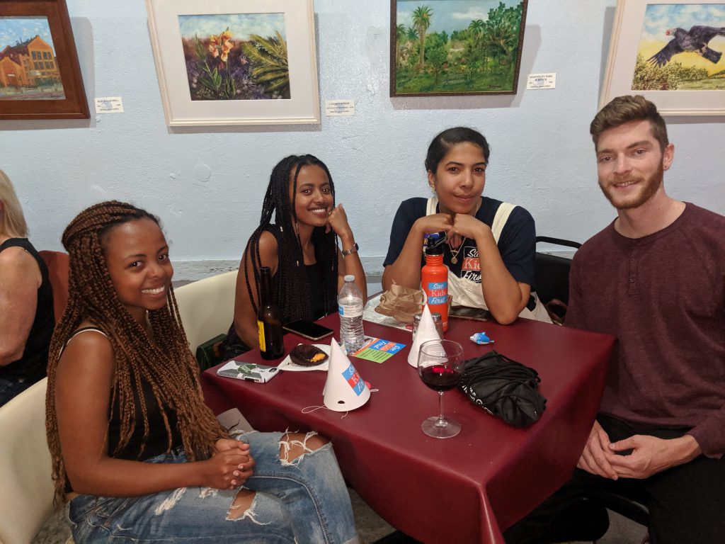 Youth at table